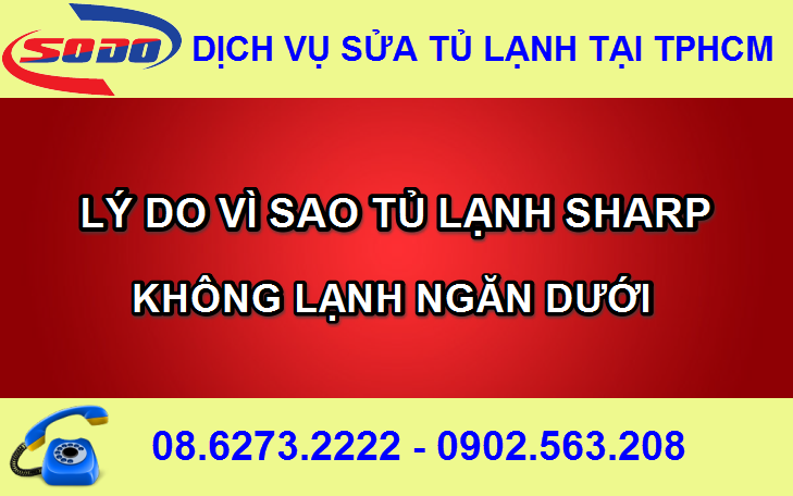 tủ lạnh sharp không lạnh ngăn dưới